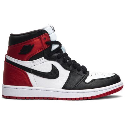 Nike Air Jordan 1 High Satin Black Toe